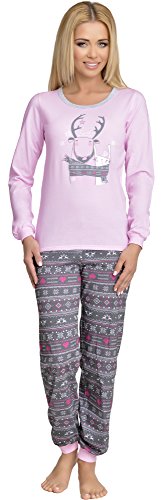 Merry Style Damen Schlafanzug MSTR867 (Rosa/Graphite, 36 (Herstellergröße: S)) von Merry Style