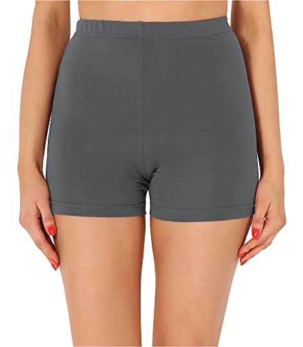 Merry Style Damen Shorts Radlerhose Unterhose Hotpants Kurze Hose Boxershorts aus Baumwolle MS10-358 (Grau, XL) von Merry Style