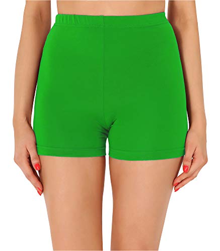Merry Style Damen Shorts Radlerhose Unterhose Hotpants Kurze Hose Boxershorts aus Baumwolle MS10-358 (Grün,L) von Merry Style