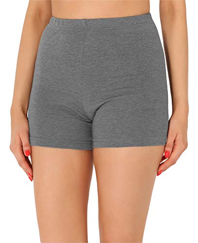 Merry Style Damen Shorts Radlerhose Unterhose Hotpants Kurze Hose Boxershorts aus Baumwolle MS10-358 (Mittel Melange,M) von Merry Style