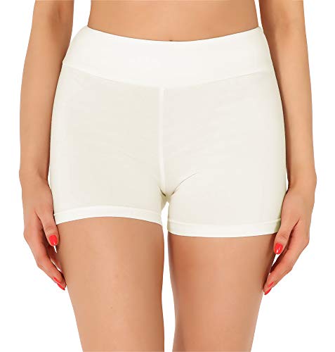Merry Style Damen Shorts Radlerhose Unterhose Hotpants Kurze Hose Boxershorts aus Baumwolle MS10-359 (Ecru,XXL) von Merry Style