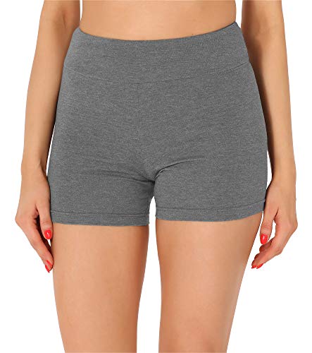 Merry Style Damen Shorts Radlerhose Unterhose Hotpants Kurze Hose Boxershorts aus Baumwolle MS10-359 (Mittel Melange,XL) von Merry Style