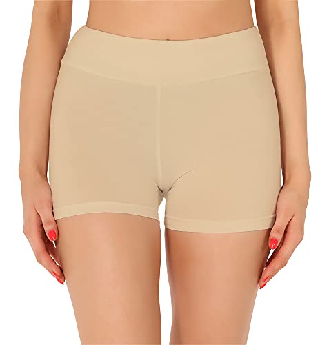 Merry Style Damen Shorts Radlerhose Unterhose Hotpants Kurze Hose Boxershorts aus Baumwolle MS10-359 (Nude, L) von Merry Style