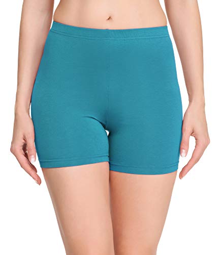 Merry Style Damen Shorts Radlerhose Unterhose Hotpants Kurze Hose Boxershorts aus Baumwolle MS10-392 (Dunkeltürkis, L) von Merry Style