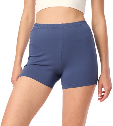 Merry Style Damen Shorts Radlerhose Unterhose Hotpants Kurze Hose Boxershorts aus Baumwolle MS10-392 (Jeans, S) von Merry Style