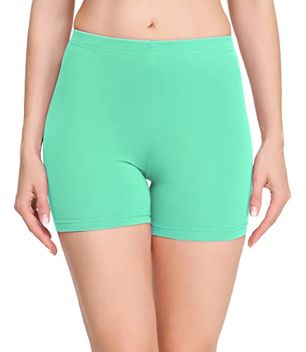 Merry Style Damen Shorts Radlerhose Unterhose Hotpants Kurze Hose Boxershorts aus Baumwolle MS10-392 (Minze, M) von Merry Style