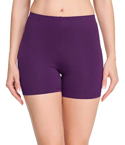 Merry Style Damen Shorts Radlerhose Unterhose Hotpants Kurze Hose Boxershorts aus Baumwolle MS10-392 (Purpur, M) von Merry Style