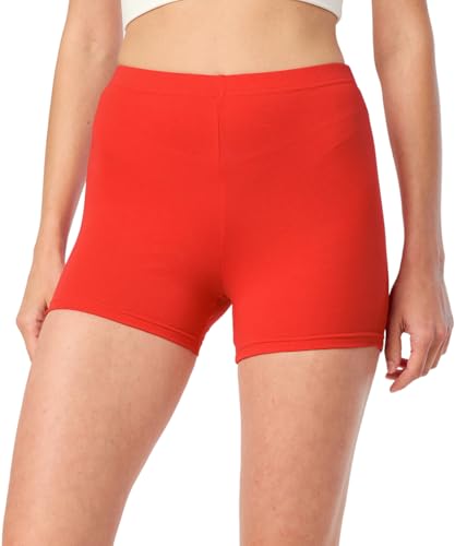 Merry Style Damen Shorts Radlerhose Unterhose Hotpants Kurze Hose Boxershorts aus Baumwolle MS10-392 (Rost, M) von Merry Style