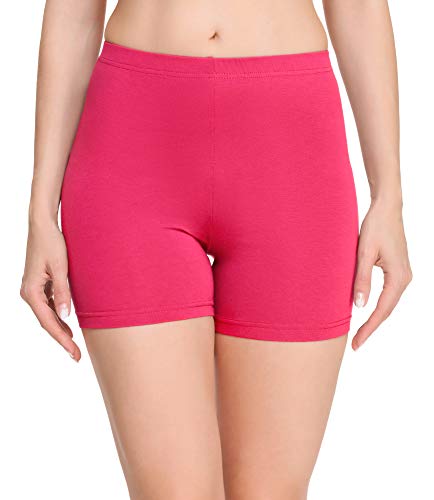 Merry Style Damen Shorts Radlerhose Unterhose Hotpants Kurze Hose Boxershorts aus Baumwolle MS10-392 (Amaranth, XS) von Merry Style