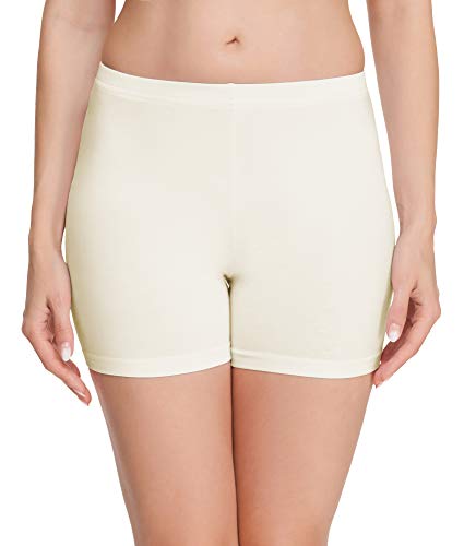 Merry Style Damen Shorts Radlerhose Unterhose Hotpants Kurze Hose Boxershorts aus Baumwolle MS10-392 (Ecru, XS) von Merry Style