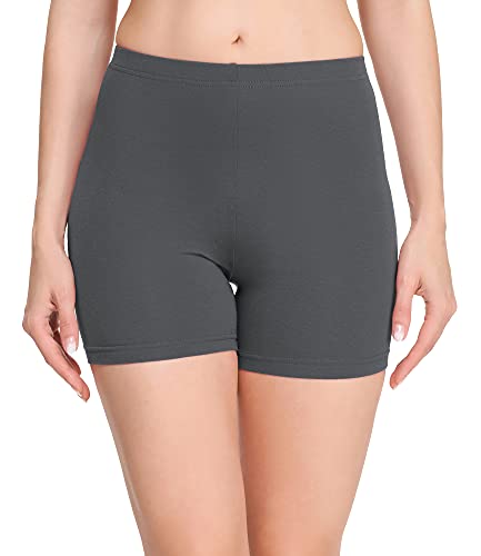 Merry Style Damen Shorts Radlerhose Unterhose Hotpants Kurze Hose Boxershorts aus Baumwolle MS10-392 (Grau, XS) von Merry Style