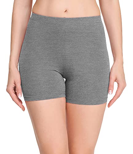 Merry Style Damen Shorts Radlerhose Unterhose Hotpants Kurze Hose Boxershorts aus Baumwolle MS10-392 (Mittel Melange, XS) von Merry Style