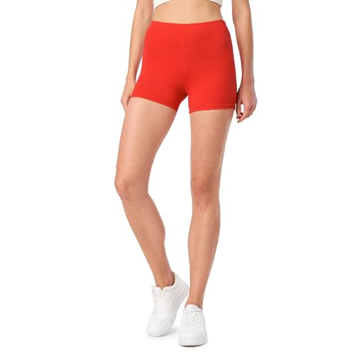 Merry Style Damen Shorts Radlerhose Unterhose Hotpants Kurze Hose Boxershorts aus Baumwolle MS10-392 (Rost, XS) von Merry Style