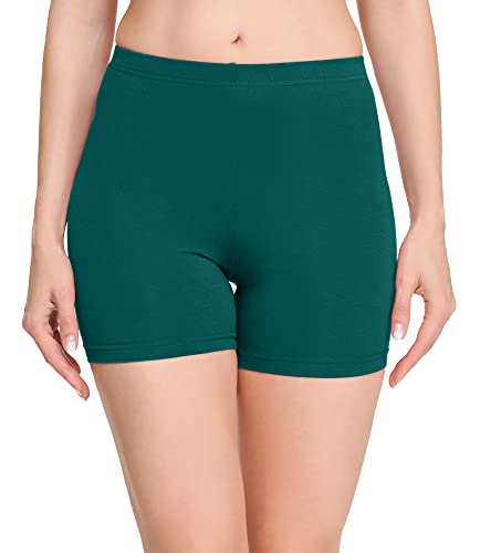 Merry Style Damen Shorts Radlerhose Unterhose Hotpants Kurze Hose Boxershorts aus Baumwolle MS10-392 (Smaragdgrün, L) von Merry Style