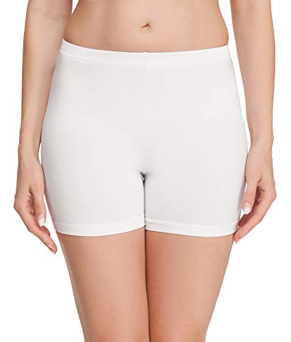 Merry Style Damen Shorts Radlerhose Unterhose Hotpants Kurze Hose Boxershorts aus Baumwolle MS10-392 (Weiß, 3XL) von Merry Style