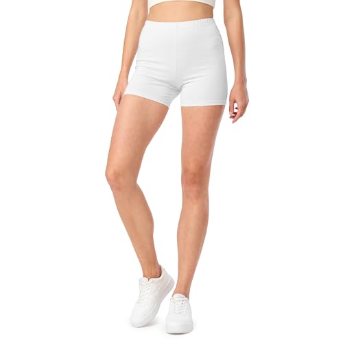 Merry Style Damen Shorts Radlerhose Unterhose Hotpants Kurze Hose Boxershorts aus Baumwolle MS10-392 (Weiß, XXL) von Merry Style