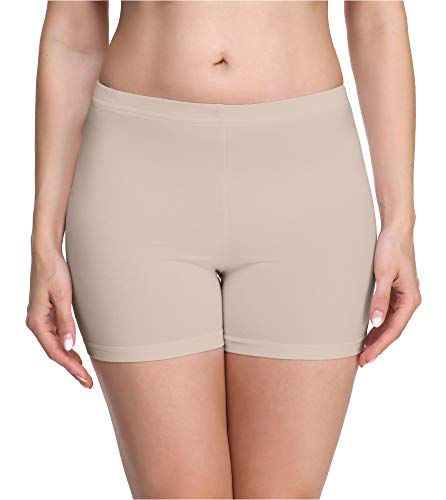 Merry Style Damen Shorts Radlerhose Unterhose Hotpants Kurze Hose Boxershorts aus Viskose MS10-283(Caffe Late,XXL) von Merry Style