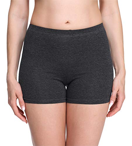 Merry Style Damen Shorts Radlerhose Unterhose Hotpants Kurze Hose Boxershorts aus Viskose MS10-283(Dunkelmelange,M) von Merry Style