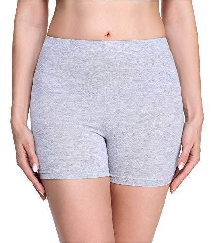 Merry Style Damen Shorts Radlerhose Unterhose Hotpants Kurze Hose Boxershorts aus Viskose MS10-283(Melange,XS) von Merry Style