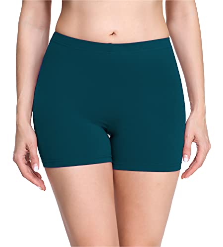 Merry Style Damen Shorts Radlerhose Unterhose Hotpants Kurze Hose Boxershorts aus Viskose MS10-283(Smaragdgrün,L) von Merry Style