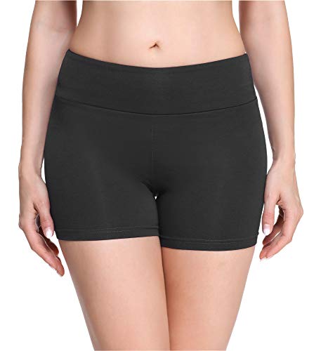 Merry Style Damen Shorts Radlerhose Unterhose Hotpants Kurze Hose Boxershorts aus Viskose MS10-284(Graphite,M) von Merry Style