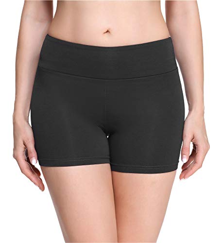 Merry Style Damen Shorts Radlerhose Unterhose Hotpants Kurze Hose Boxershorts aus Viskose MS10-284(Graphite,S) von Merry Style