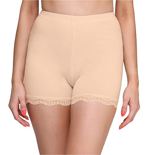 Merry Style Damen Shorts Radlerhose Unterhose Hotpants Kurze Hose Boxershorts aus Viskose MS10-294 (Beige, 3XL) von Merry Style