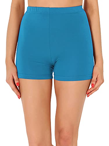 Merry Style Damen Shorts Radlerhose Unterhose Hotpants Kurze Hose Boxershorts aus Viskose MS10-391 (Blau, M) von Merry Style