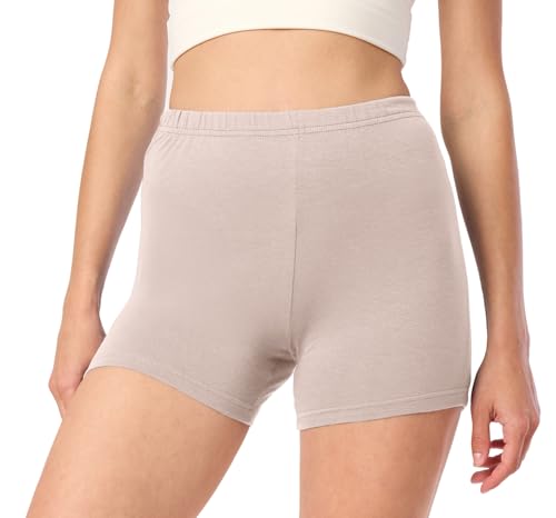 Merry Style Damen Shorts Radlerhose Unterhose Hotpants Kurze Hose Boxershorts aus Viskose MS10-391 (Caffe Late, XL) von Merry Style