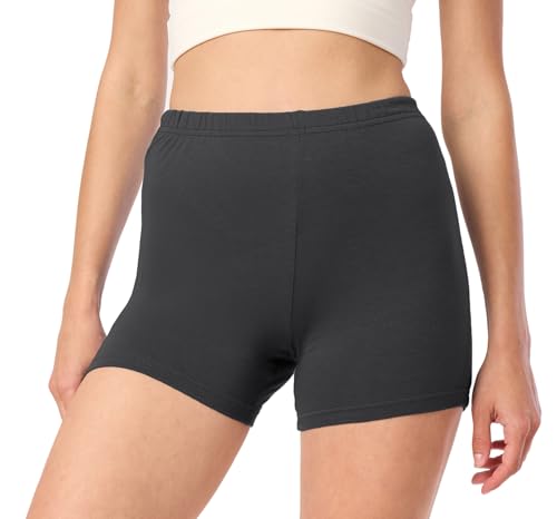 Merry Style Damen Shorts Radlerhose Unterhose Hotpants Kurze Hose Boxershorts aus Viskose MS10-391 (Graphite, XS) von Merry Style