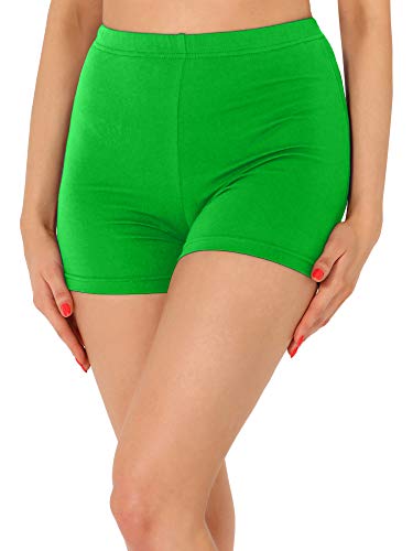 Merry Style Damen Shorts Radlerhose Unterhose Hotpants Kurze Hose Boxershorts aus Viskose MS10-391 (Grün, XXL) von Merry Style