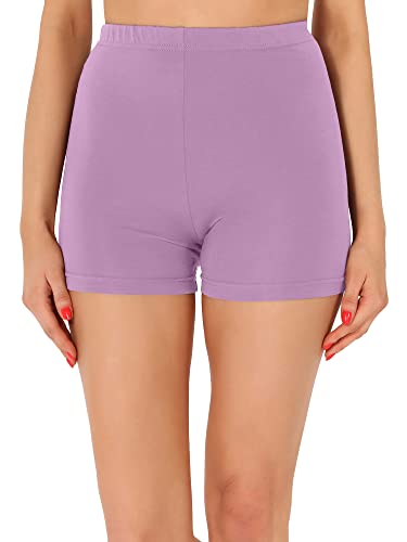 Merry Style Damen Shorts Radlerhose Unterhose Hotpants Kurze Hose Boxershorts aus Viskose MS10-391 (Hellviolett, XL) von Merry Style