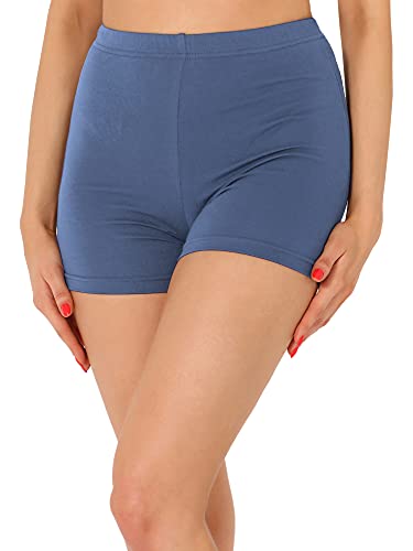 Merry Style Damen Shorts Radlerhose Unterhose Hotpants Kurze Hose Boxershorts aus Viskose MS10-391 (Jeans, M) von Merry Style