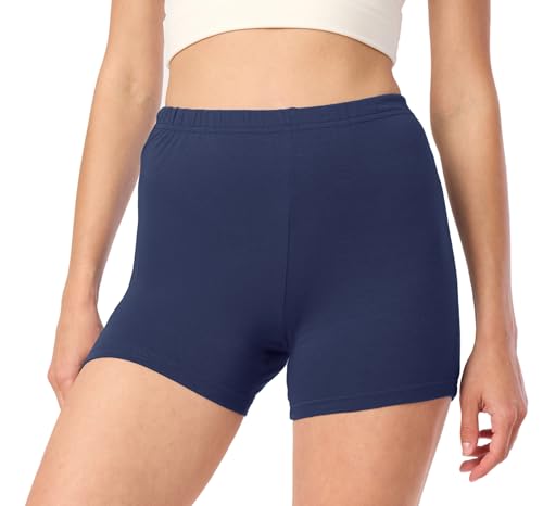 Merry Style Damen Shorts Radlerhose Unterhose Hotpants Kurze Hose Boxershorts aus Viskose MS10-391 (Marineblau, S) von Merry Style