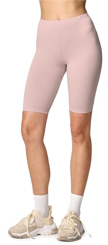 Merry Style Damen Sport Leggings kurz Sportleggings Radlerhose Sporthose aus Viskose MS10-145 (Caffelatte, L) von Merry Style