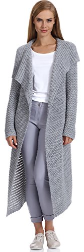 Merry Style Damen Strickjacke H4Z3L (Grau, S/M) von Merry Style