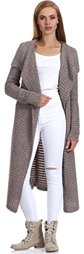 Merry Style Damen Strickjacke H4Z3L (Mokka, S/M) von Merry Style