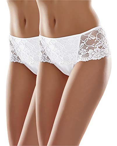 Merry Style Damen String MSGAB39 (Weiß (2Pack), 36 (Herstellergröße: S)) von Merry Style