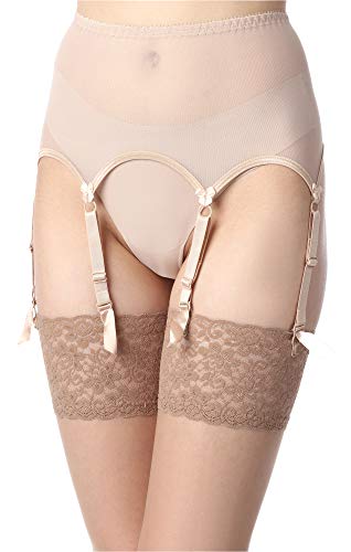 Merry Style Damen Strumpfgürtel MS10191GA (Beige, XXL) von Merry Style