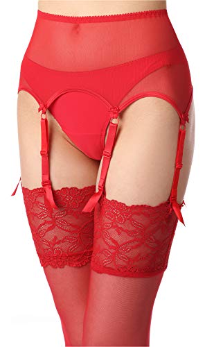 Merry Style Damen Strumpfgürtel MS10191GA (Rot2, M) von Merry Style