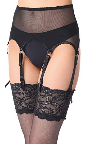 Merry Style Damen Strumpfgürtel MS10191GA (Schwarz2, XXXL) von Merry Style