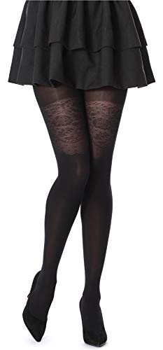 Merry Style Damen Strumpfhose 40 DEN MSFI002 (Schwarz-2, 3-M) von Merry Style