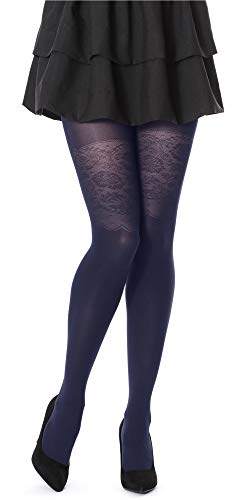 Merry Style Damen Strumpfhose 40 DEN MSFI003 (Dunkelblau, 2-S) von Merry Style