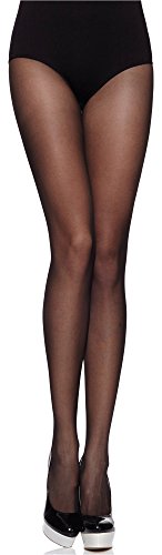 Merry Style Damen Strumpfhose Feinstrumpfhose für offene Schuhe MS 116 20 DEN(Schwarz, L (40-44)) von Merry Style