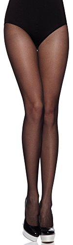 Merry Style Damen Strumpfhose Feinstrumpfhose MS 116 20 DEN (Schwarz-Rot, M (36-40)) von Merry Style