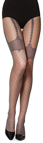 Merry Style Damen Strumpfhose MS 262 40 DEN (Grafit, L (40-44)) von Merry Style