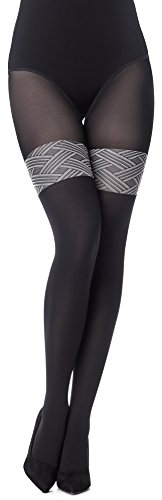 Merry Style Damen Strumpfhose MS 408 60DEN (Schwarz-405, L (40-44)) von Merry Style