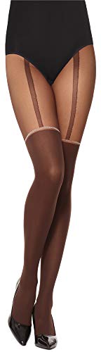 Merry Style Damen Strumpfhose MSSST004 (Caffe, L) von Merry Style