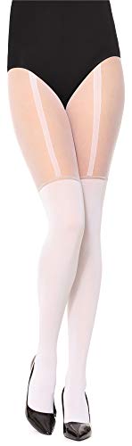 Merry Style Damen Strumpfhose MSSST004 (Weiß, XS-S) von Merry Style