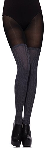 Merry Style Damen Strumpfhose Vega 50 DEN (Graphite, S (32-36)) von Merry Style